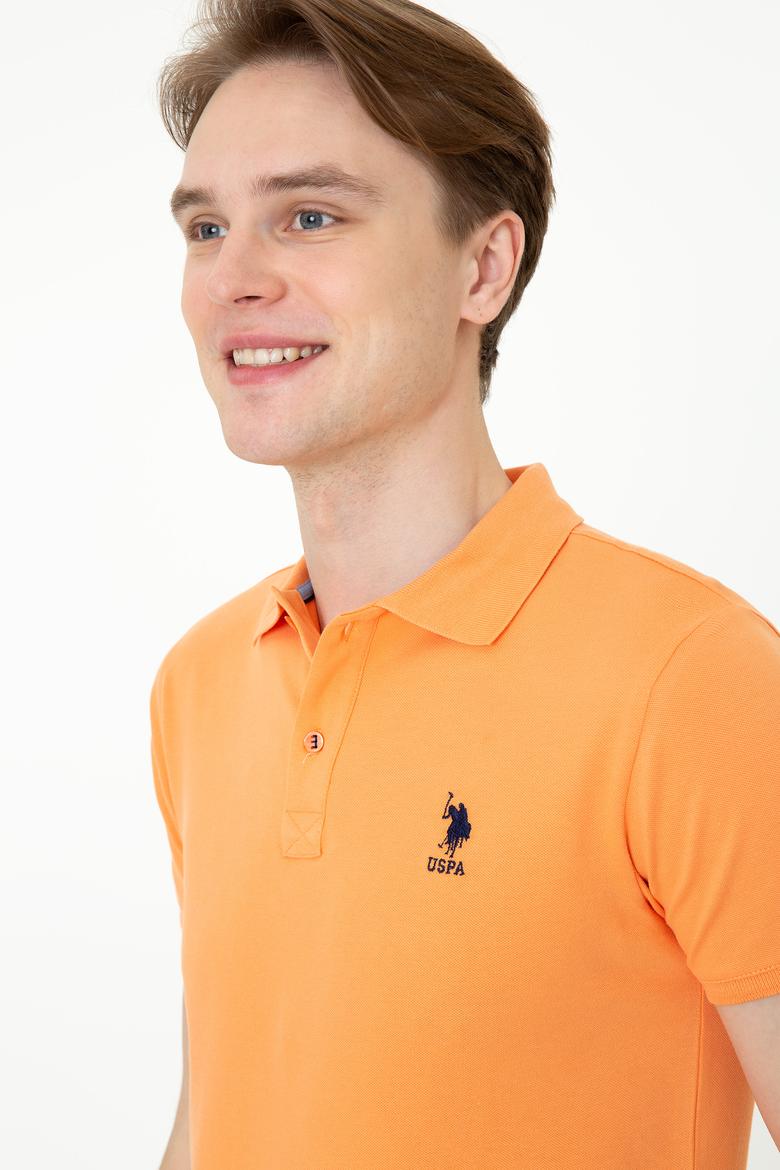 Erkek Turuncu Polo Yaka T-Shirt Basic - 50232292124