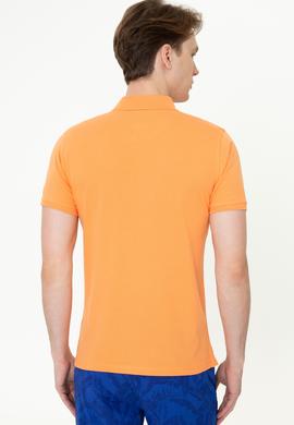 Erkek Turuncu Polo Yaka T-Shirt Basic - 50232292124