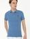 Erkek İndigo Polo Yaka T-Shirt Basic