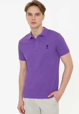 Erkek Menekşe Basic Tişört - 50232308001