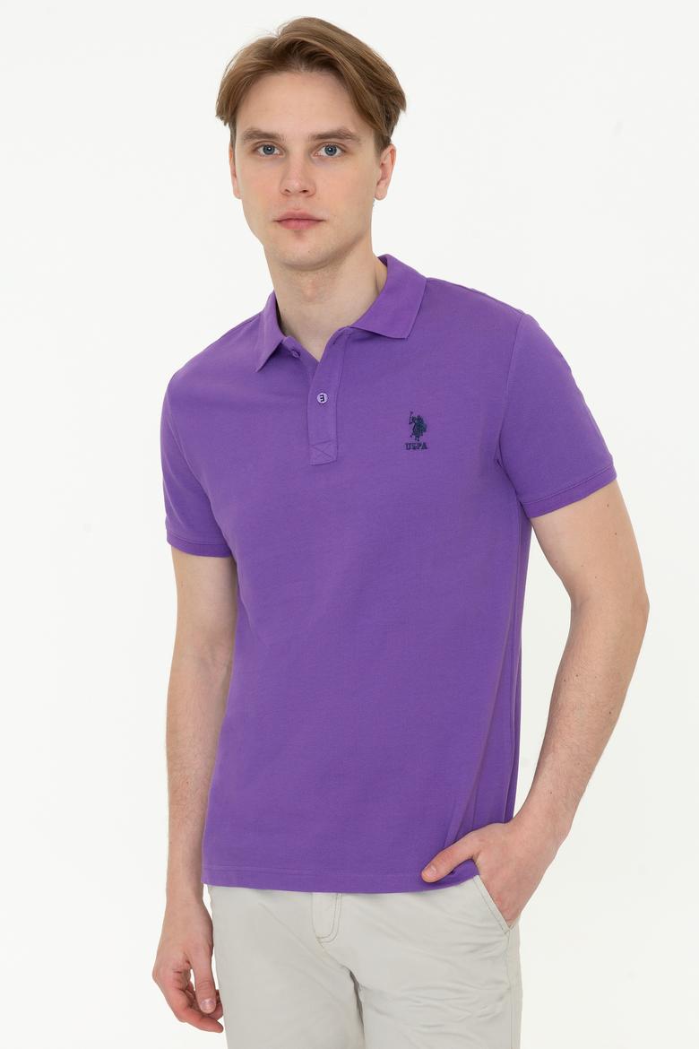 Erkek Menekşe Basic Tişört - 50232308001