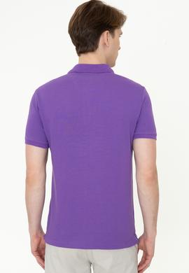 Erkek Menekşe Basic Tişört - 50232308001