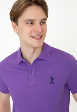 Erkek Menekşe Basic Tişört - 50232308001