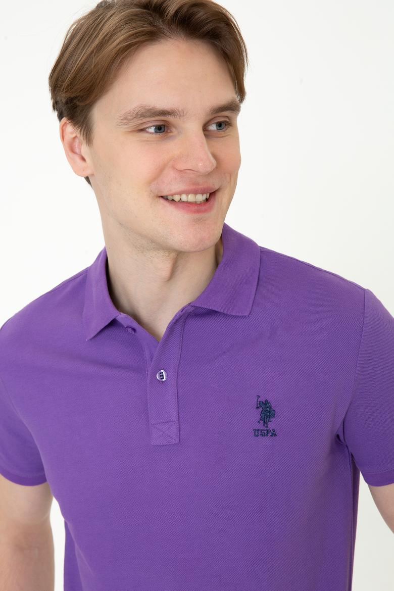 Erkek Menekşe Basic Tişört - 50232308001