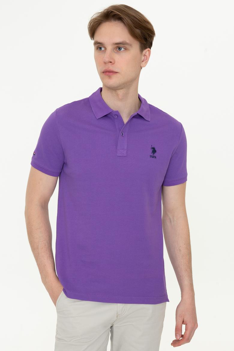 Erkek Menekşe Basic Tişört - 50232308001