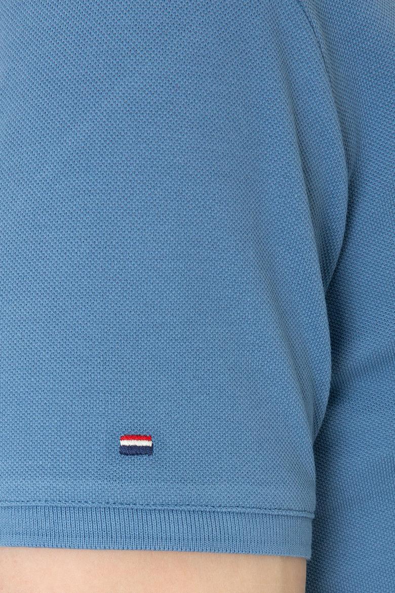 Erkek İndigo Basic Tişört - 50232308113