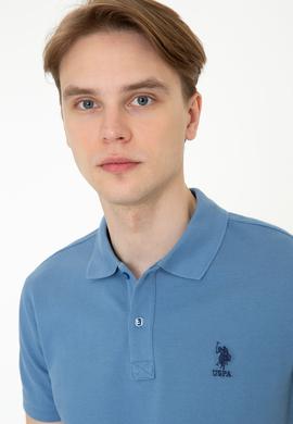 Erkek İndigo Basic Tişört - 50232308113