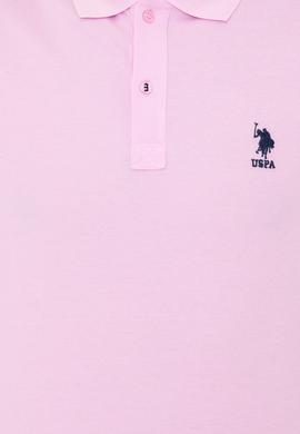 Erkek Açık Pembe Basic Polo Yaka Tişört - 50232308257