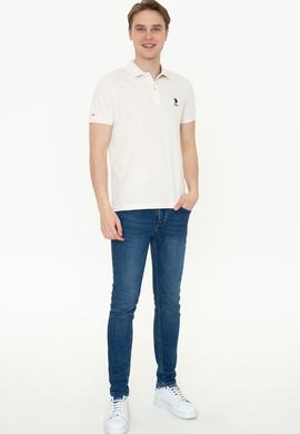 Erkek Krem Basic Tişört - 50232308223