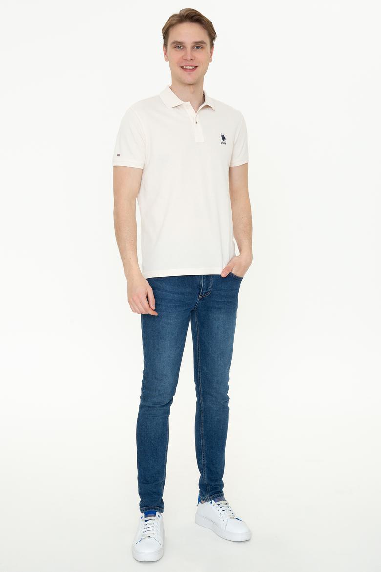 Erkek Krem Basic Tişört - 50232308223