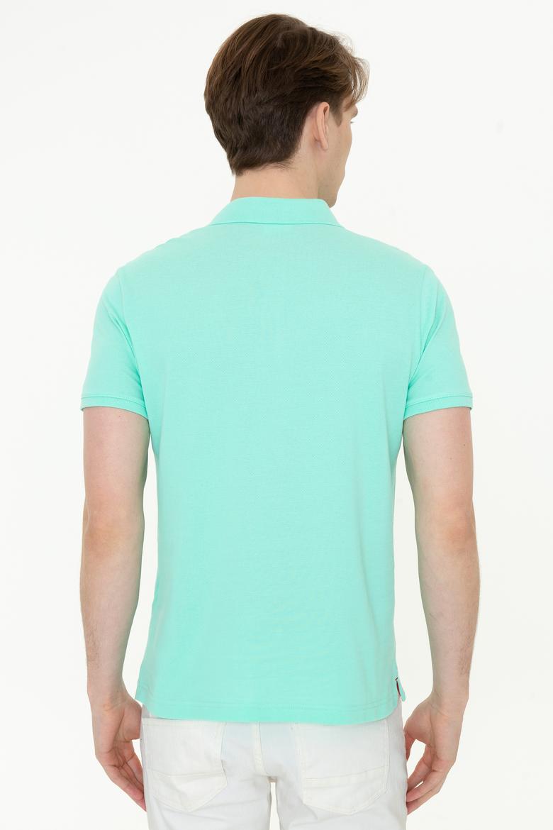 Erkek Mint Yeşili Polo Yaka T-Shirt Basic - 50232310104
