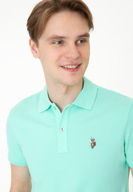 Erkek Mint Yeşili Polo Yaka T-Shirt Basic - 50232310104