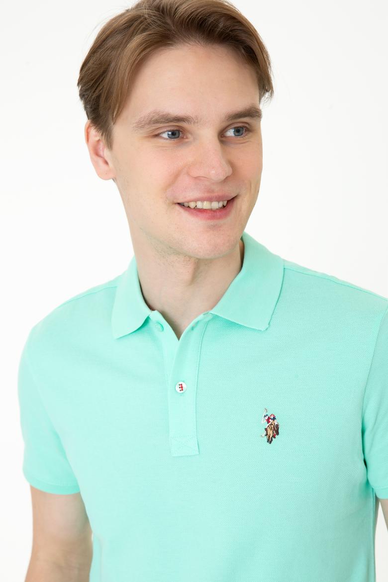 Erkek Mint Yeşili Polo Yaka T-Shirt Basic - 50232310104