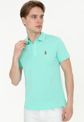 Erkek Mint Yeşili Polo Yaka T-Shirt Basic - 50232310104