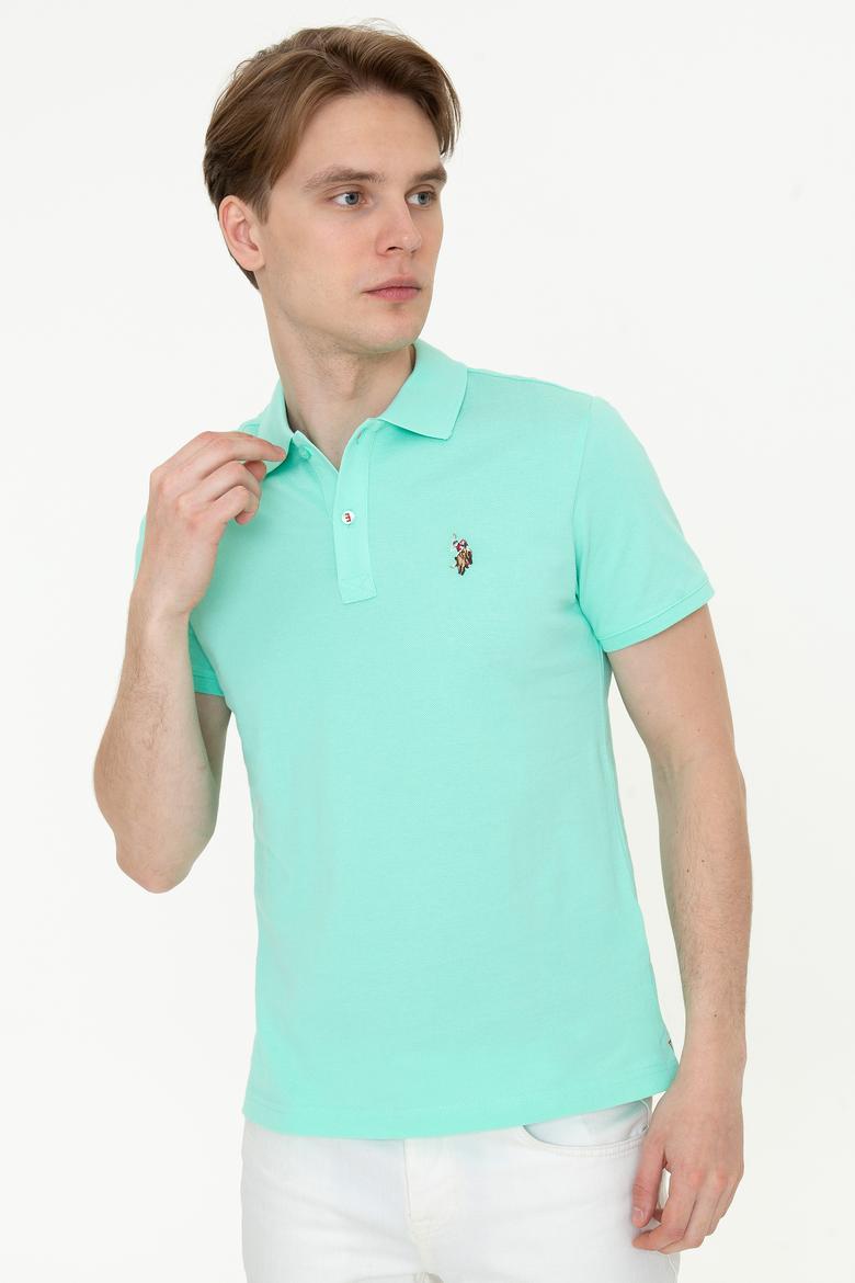 Erkek Mint Yeşili Polo Yaka T-Shirt Basic - 50232310104