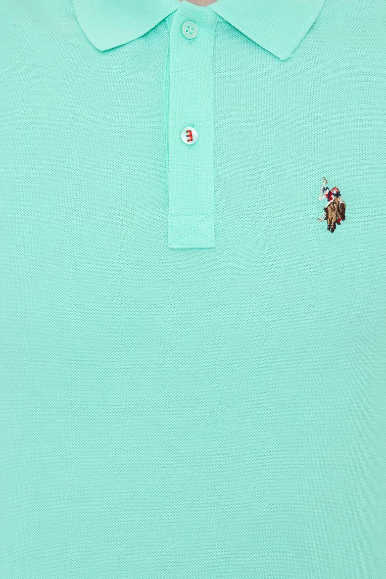 Erkek Mint Yeşili Polo Yaka T-Shirt Basic - 50232310104