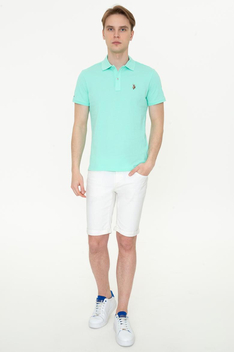 Erkek Mint Yeşili Polo Yaka T-Shirt Basic - 50232310104
