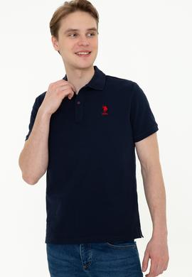 Erkek Koyu Lacivert Polo Yaka T-Shirt Basic - 50232311164