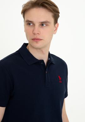 Erkek Koyu Lacivert Polo Yaka T-Shirt Basic - 50232311164