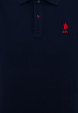 Erkek Koyu Lacivert Polo Yaka T-Shirt Basic - 50232311164
