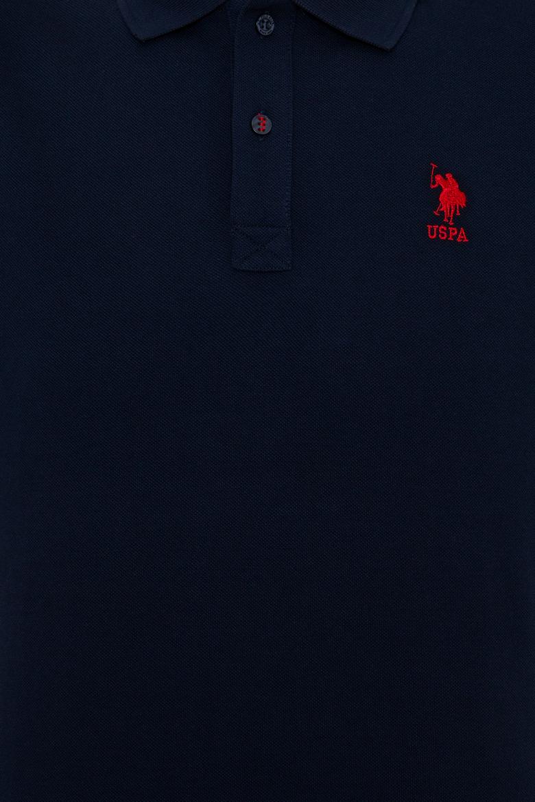 Erkek Koyu Lacivert Polo Yaka T-Shirt Basic - 50232311164