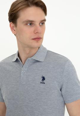 Erkek Gri Melanj Basic Tişört - 50232311050