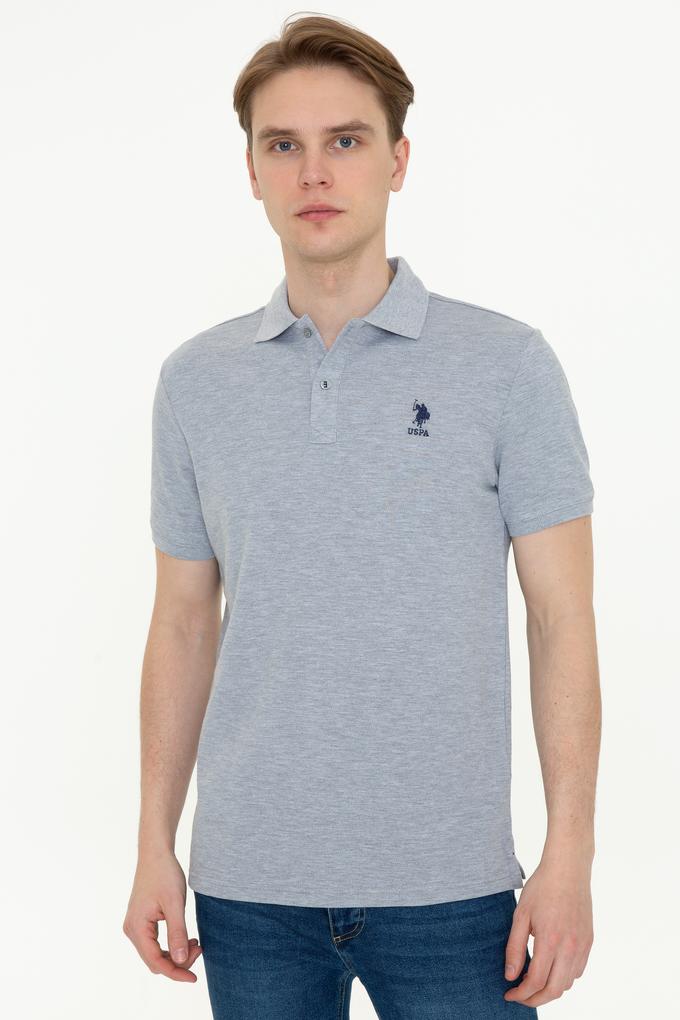 Erkek Gri Melanj Basic Tişört