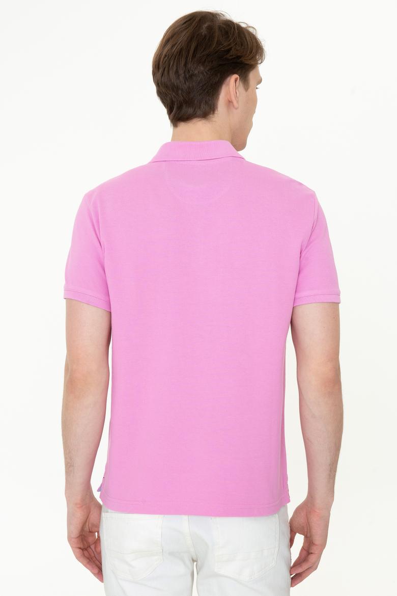 Erkek Lila Basic Tişört - 50232308023