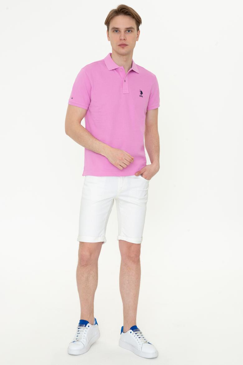 Erkek Lila Basic Tişört - 50232308023