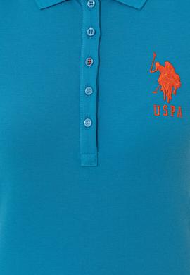 Kadın Kobalt Mavi Basic Polo Yaka Tişört - 50234843038