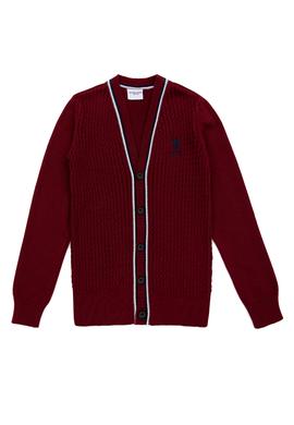 Erkek Çocuk Bordo Triko Hırka - 50237148010