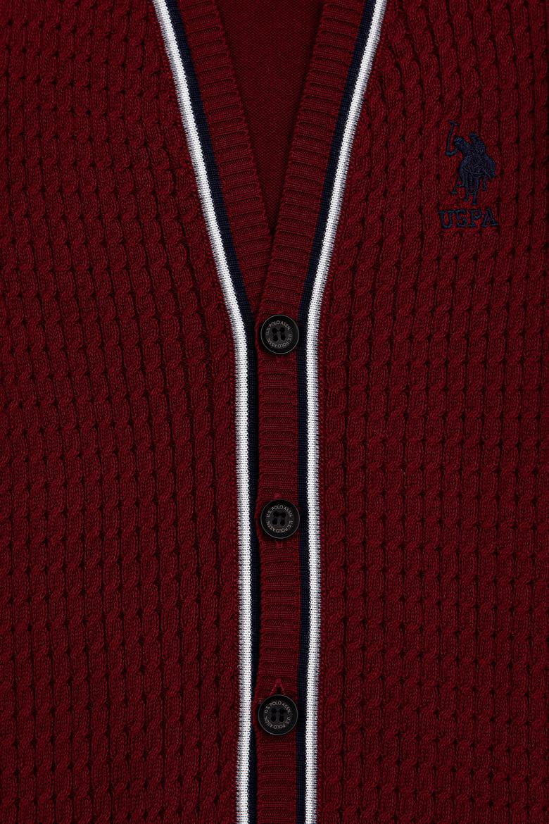 Erkek Çocuk Bordo Triko Hırka - 50237148010