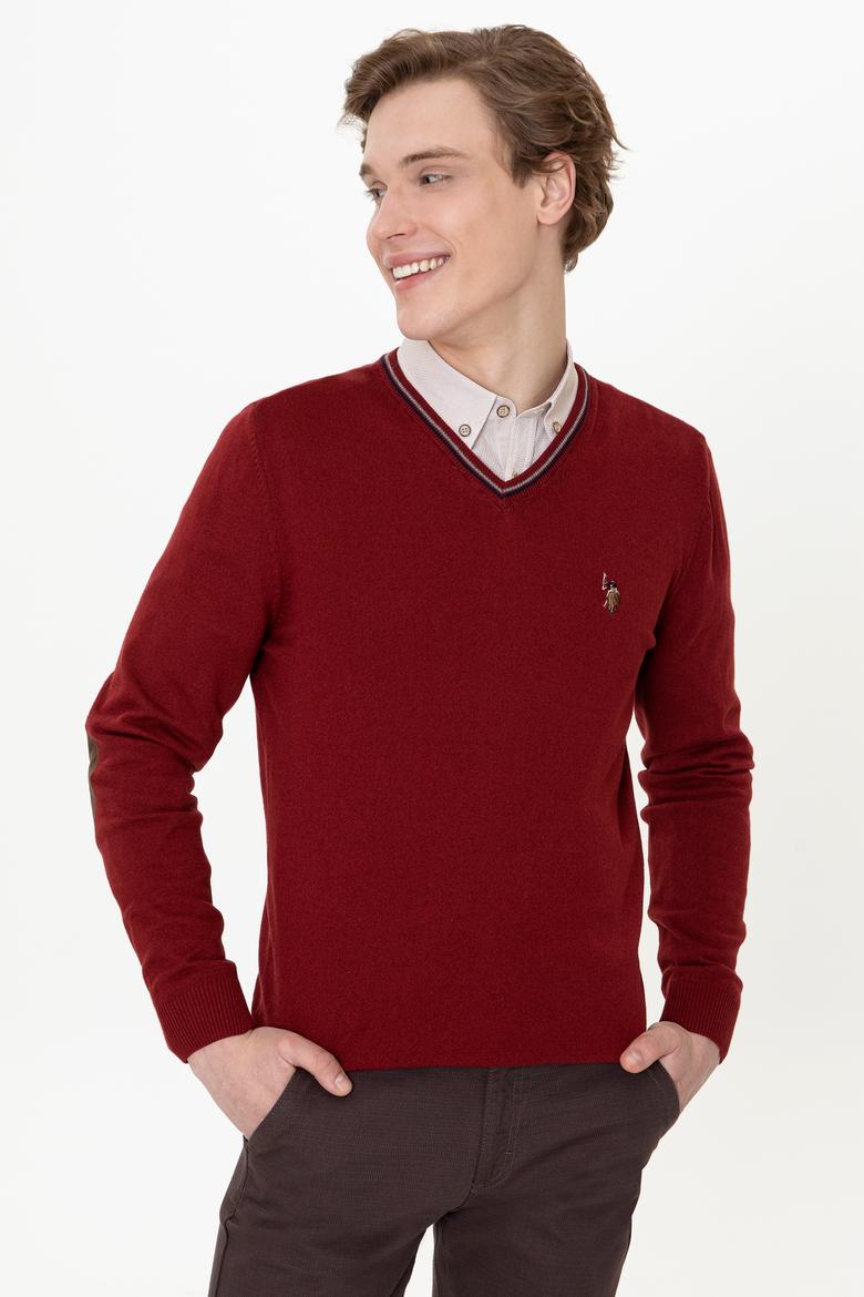 Erkek Bordo Basic Kazak - 50236974033