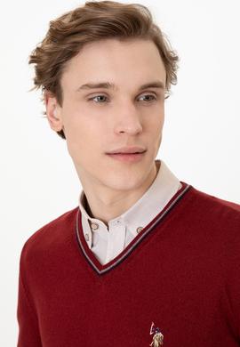 Erkek Bordo Basic Kazak - 50236974033