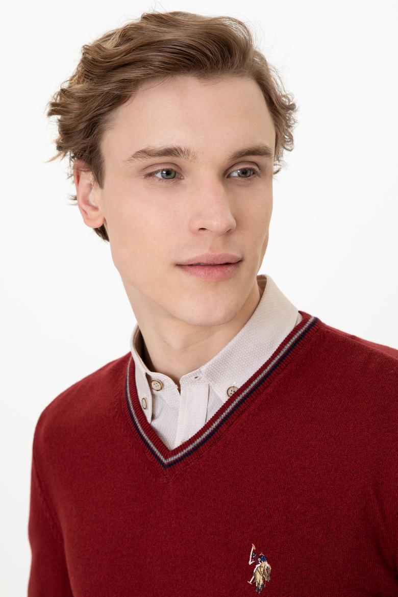 Erkek Bordo Basic Kazak - 50236974033