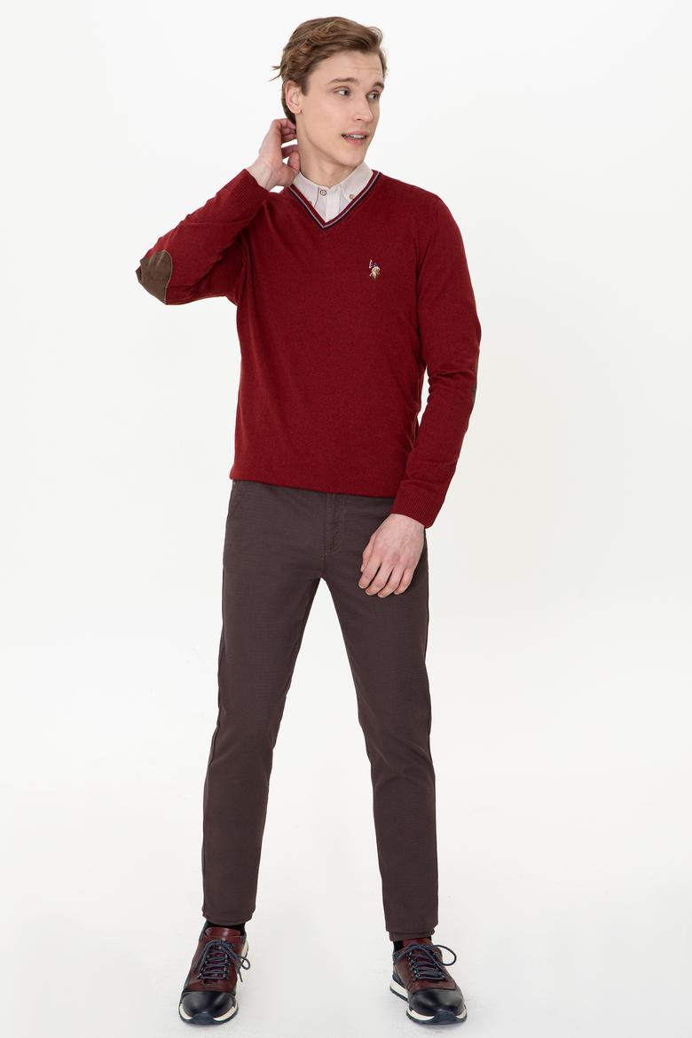 Erkek Bordo Basic Kazak - 50236974033