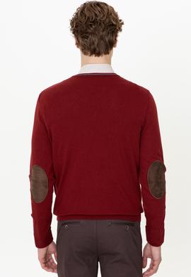 Erkek Bordo Basic Kazak - 50236974033
