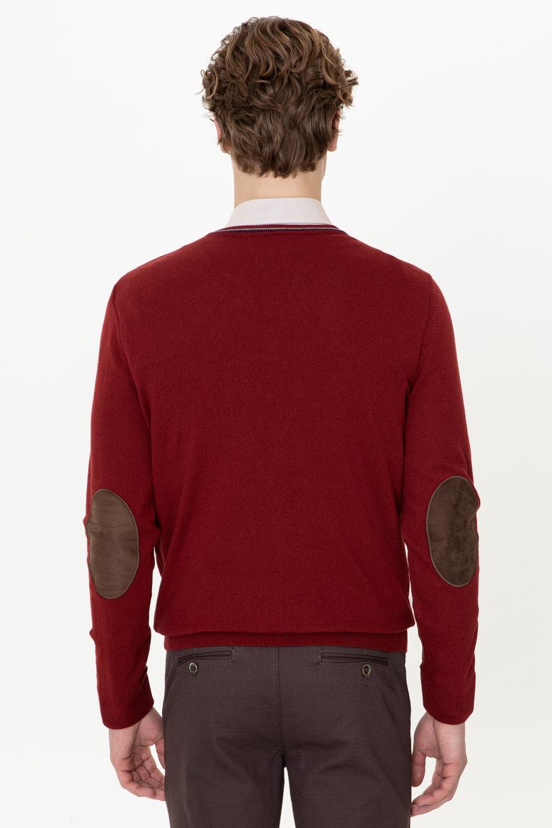 Erkek Bordo Basic Kazak - 50236974033