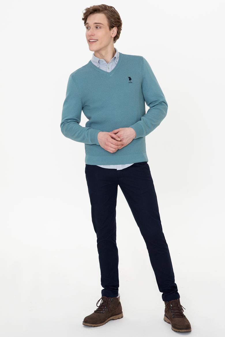 Erkek İndigo Basic Kazak - 50236962042