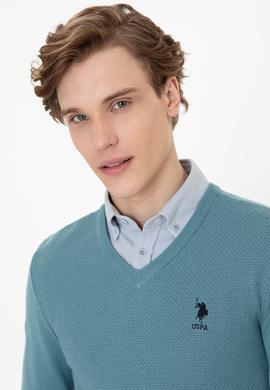 Erkek İndigo Basic Kazak - 50236962042