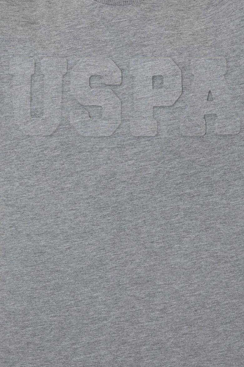 Erkek Gri Melanj Basic Sweatshirt - 50237233141