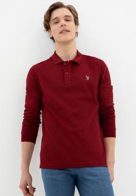 Erkek Bordo Basic Sweatshirt - 50240393028