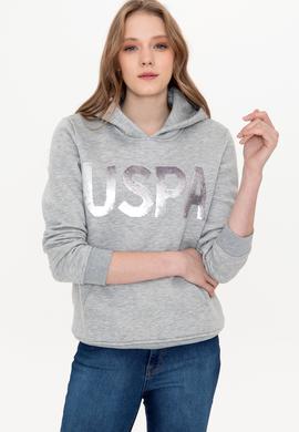Kadın Gri Melanj Basic Sweatshirt - 50240707076