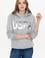 Kadın Gri Melanj Basic Sweatshirt