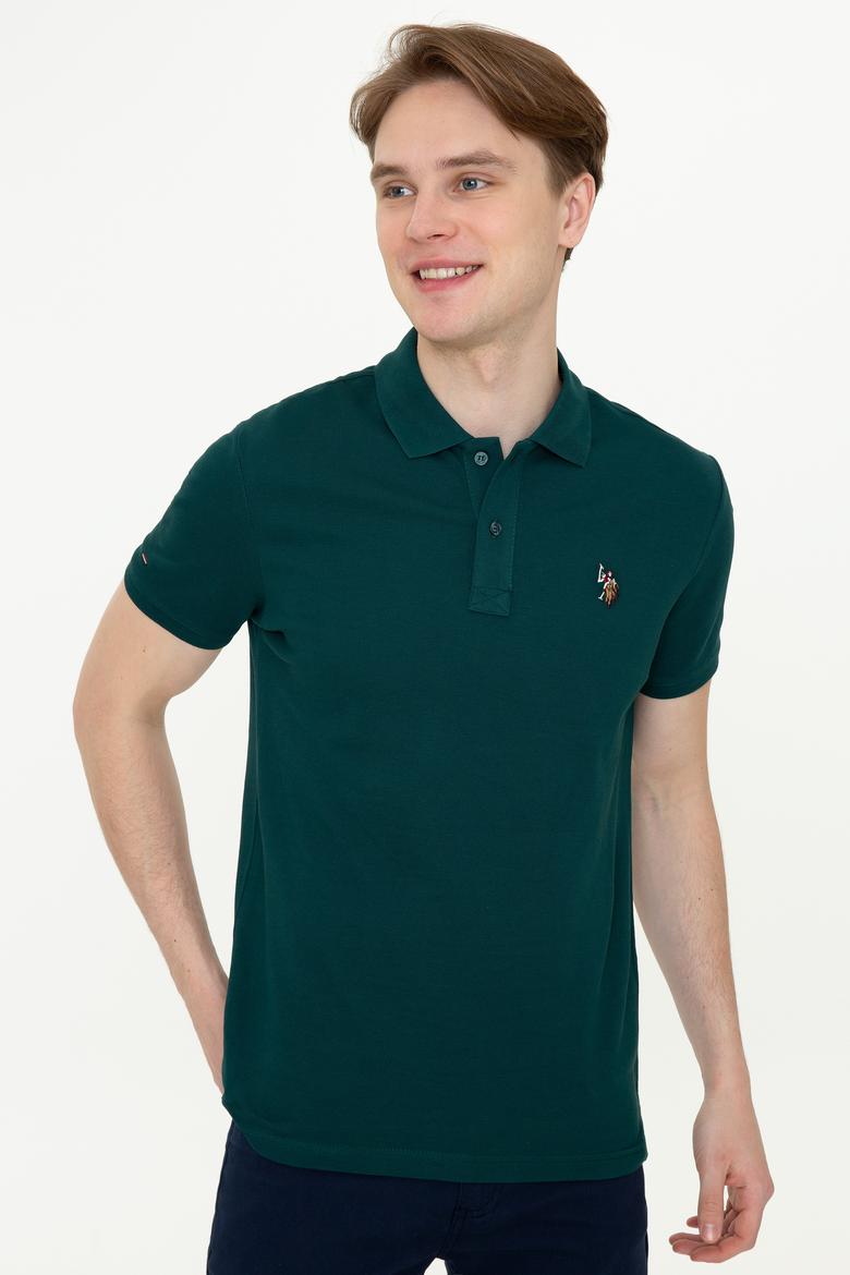 Erkek Koyu Yeşil Basic Tişört