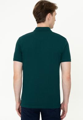 Erkek Koyu Yeşil Basic Tişört - 50243912057