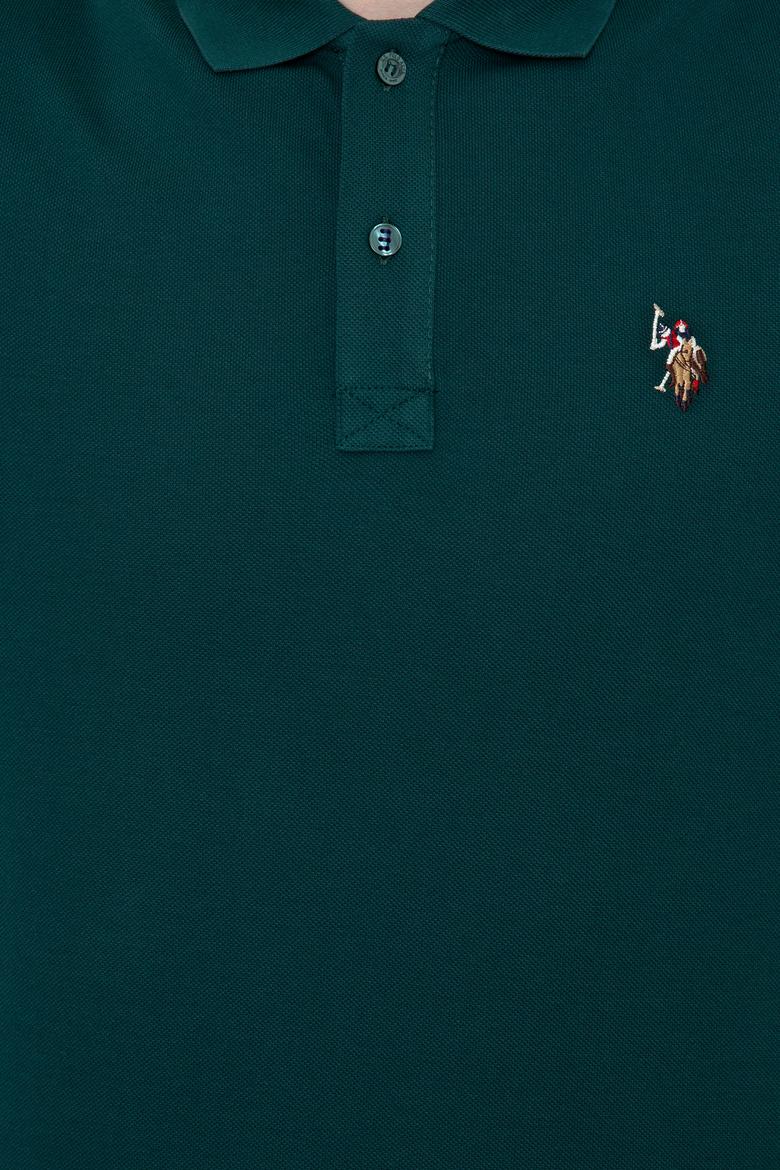 Erkek Koyu Yeşil Basic Tişört - 50243912057