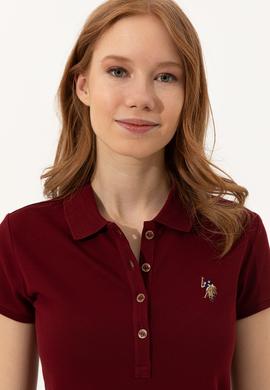 Kadın Bordo T-shirt - 50244197018