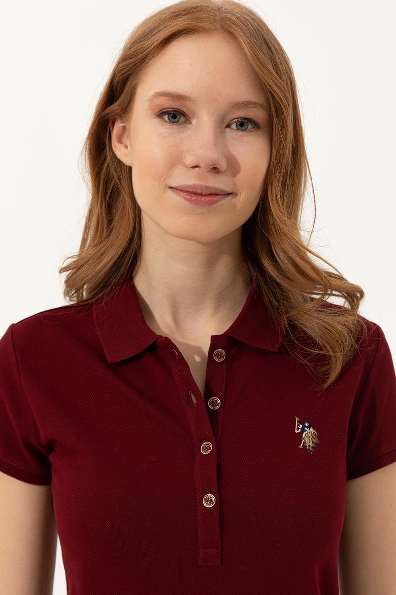 Kadın Bordo T-shirt - 50244197018