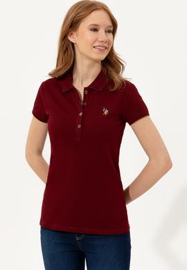 Kadın Bordo T-shirt - 50244197018